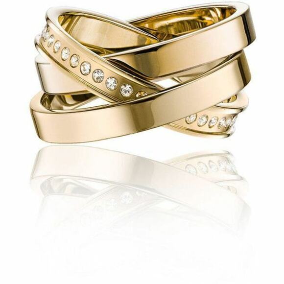 NEW Vita Fede Fine Jewelry Cassio Pave Rachel Zoe Curateur Gold Tone Rings - Picture 1 of 6